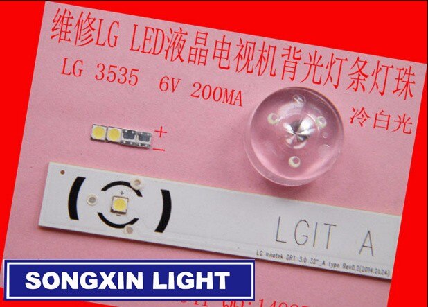 FOR LCD TV repair LG led TV backlight strip lights with light-emitting diode 3535 SMD LED beads 6V Orginal Old Type