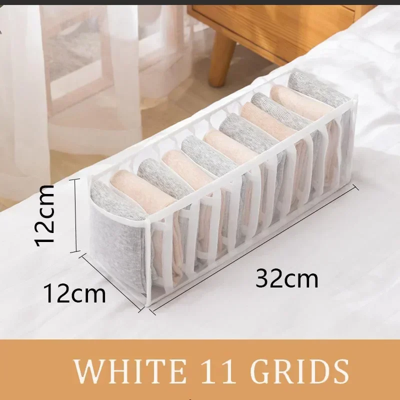 Szuflady robić przechowywania bielizny Organizer Dzielnik Organizacja dżinsów Pudełko robić przechowywania Organizer robić szafy Szuflada systemu organizacji odzieży: fioletowy