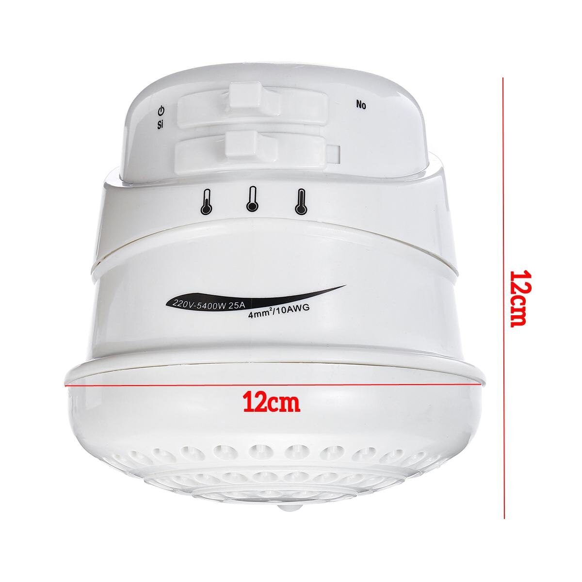Cabezal de ducha eléctrico de 110V/220V, grifo con calentador de agua instantáneo, temperatura ajustable, calentador de ducha de baño con manguera de 2m