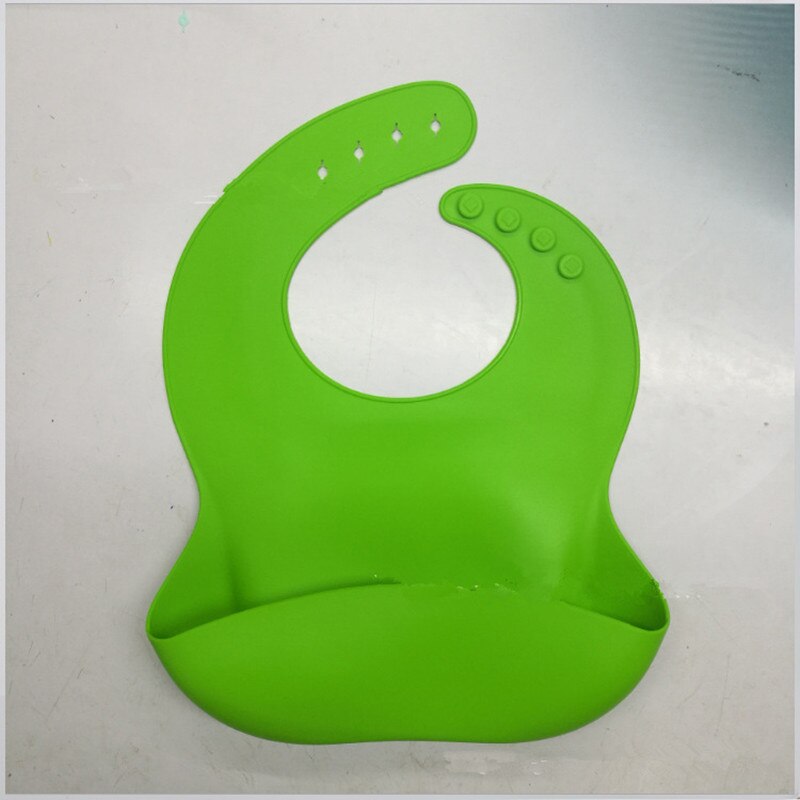 Lebensmittel-grade Silikon Baby Wasserdichte Lätzchen Burp Tücher Kleinkind Kinder Einstellbar Fütterung Schürze Speichel Bandana Lätzchen Baby Billig Zeug: green