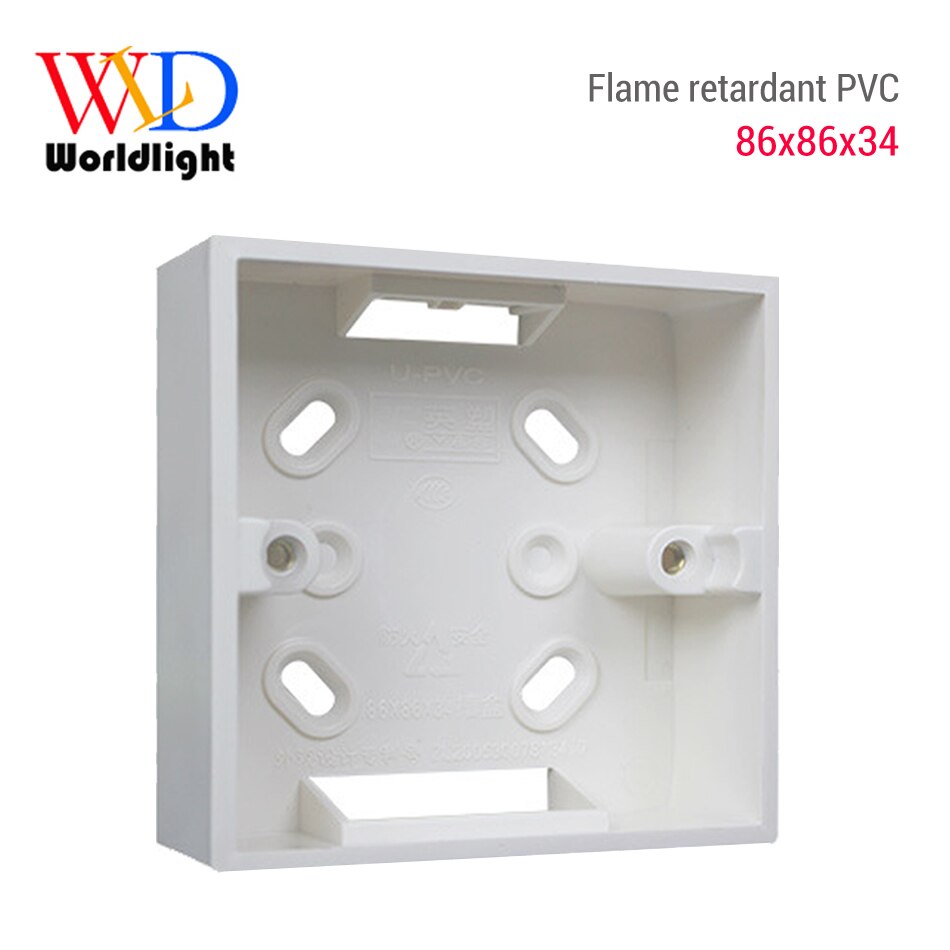 External Mounting Box 86mm*86mm*34mm for 86mm*86mm Standard Switches and Sockets Apply For Any Position of Wall Surface