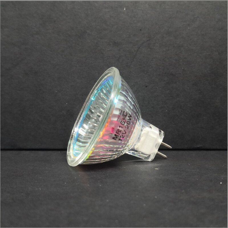 10pcs/lot Halogen Bulb MR16 12V 20W Lamp Bulbs Warm White Light 2700K Lamp Replacement Spotlight Diameter 50mm