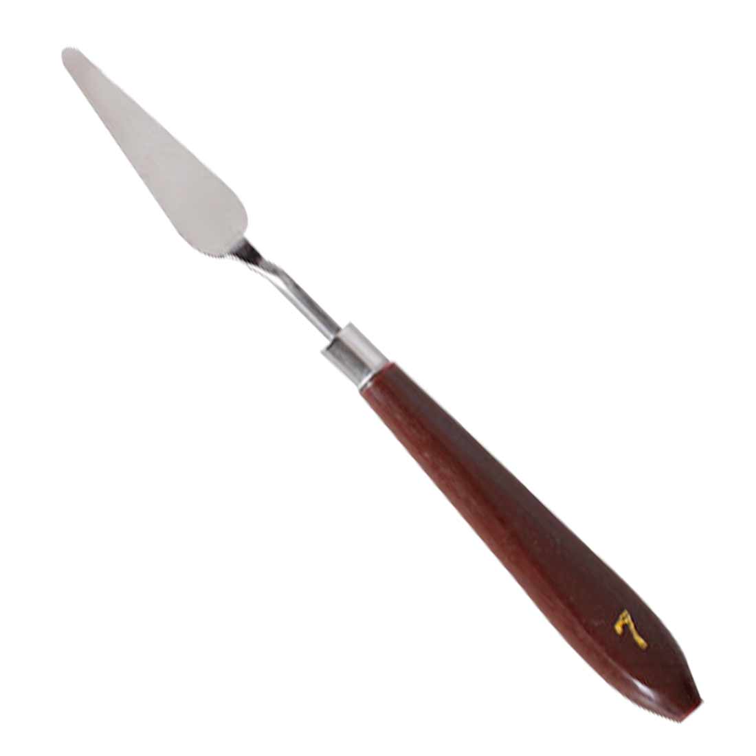 1 st rostfritt stål konstnär måla palett kniv spatel oljemålning färg konst hantverk metall spatel: Typ 7