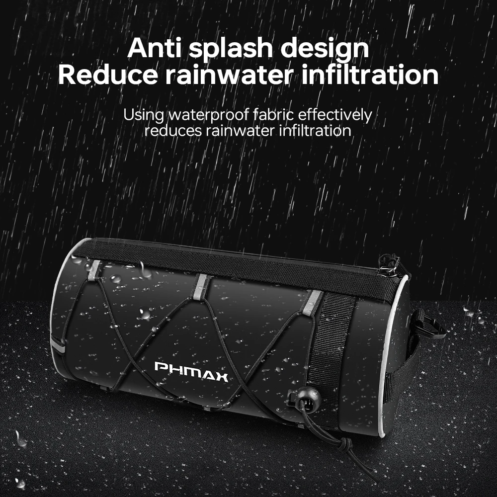 PHMAX Fietstassen vooraan Mountain Racefiets Tube Bags Voorstuur Waterdichte zadeltassen Fietsuitrusting