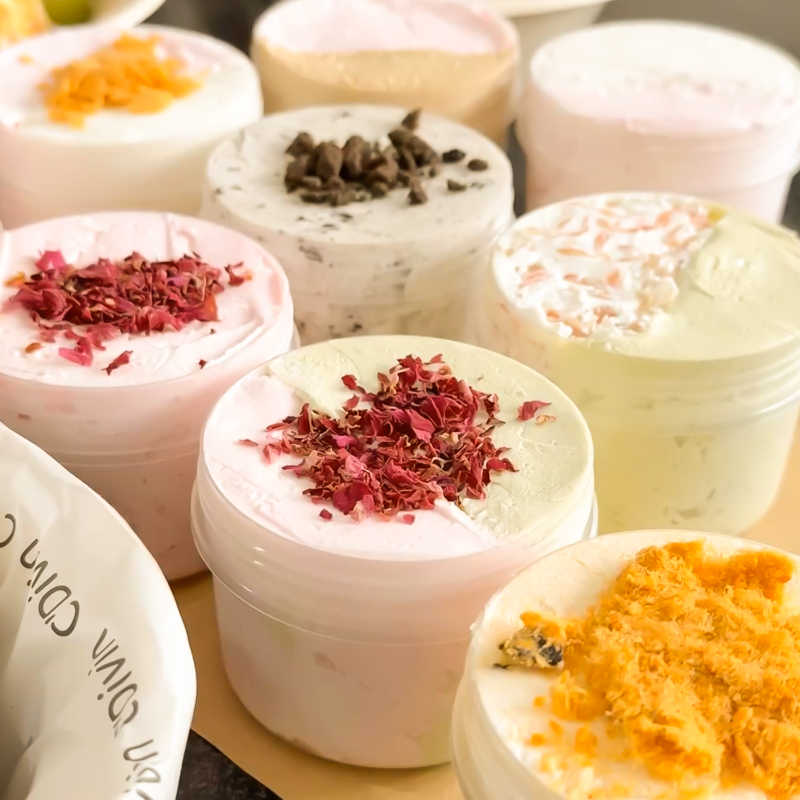 Food Storage Containers with Lid Pudding Ice Cream Yogurt Cup Dessert Preservation Sealed Packaging Box Home Kitchen Organizer