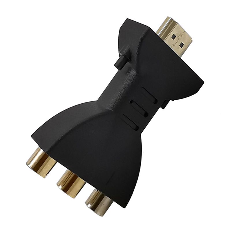 Câble adaptateur HD HDMI vers AV, tête de Lotus 3RCA, rouge, blanc, jaune/rouge, vert, bleu, lecteur connecté à l'adaptateur TV
