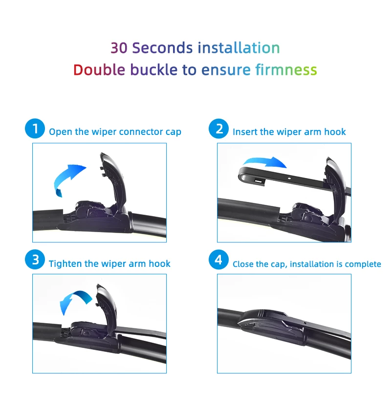 Celanova Wisser Voor Mg Zs 24 "+ 14" Voorruit Frameloze Ruitenwisser Zacht Rubber ruitenwissers