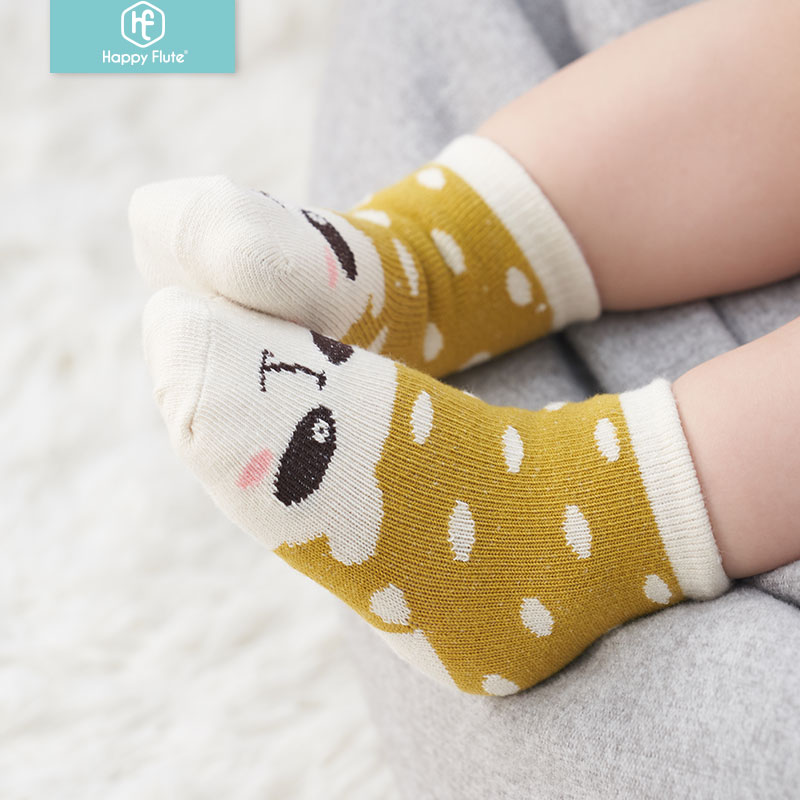 Happyflute 5 Paren/partij Unisex Mooie Leuke Cartoon Kids Baby Sokken Meisje Jongen Baby Peuter Sokken Baby Zachte Katoenen Sokken 0-12 Y