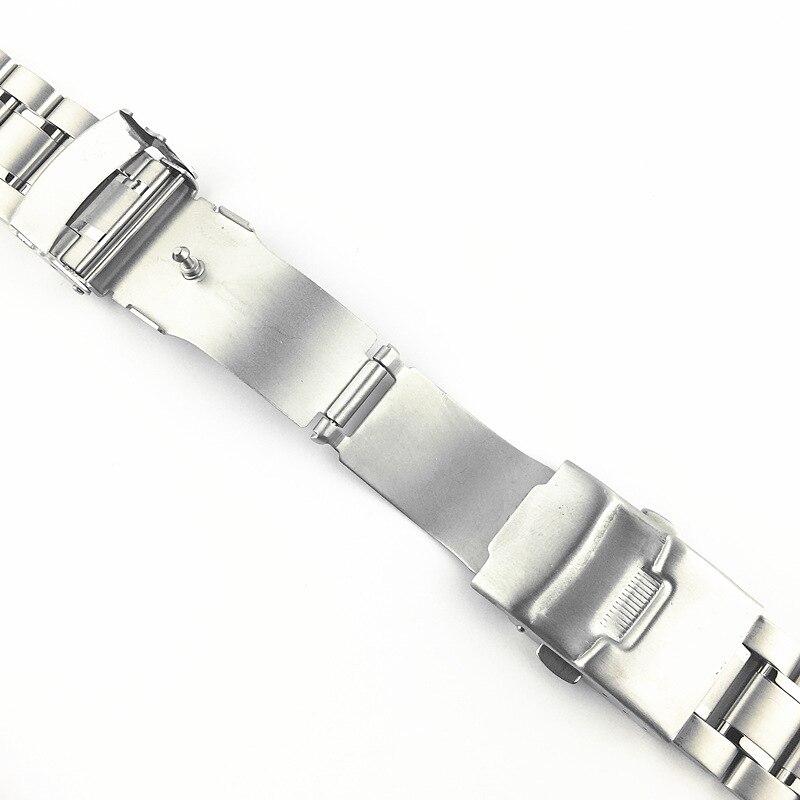 5 rækker urrem 18mm 20mm 22mm 24mm erstatningsurrem i rustfrit stål dobbeltlås spændebånd armbåndsbæltearmbånd