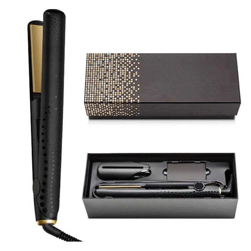 V Gold Max Hair Straightener Classic styler Fast Hair Straighteners Iron Hair Styling tool Good US/EU/UK Plug