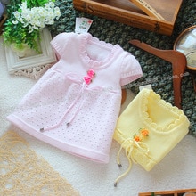 Retail Spring autumn baby sweater top baby girl vest cute princess sleeveless kids knitwear dress