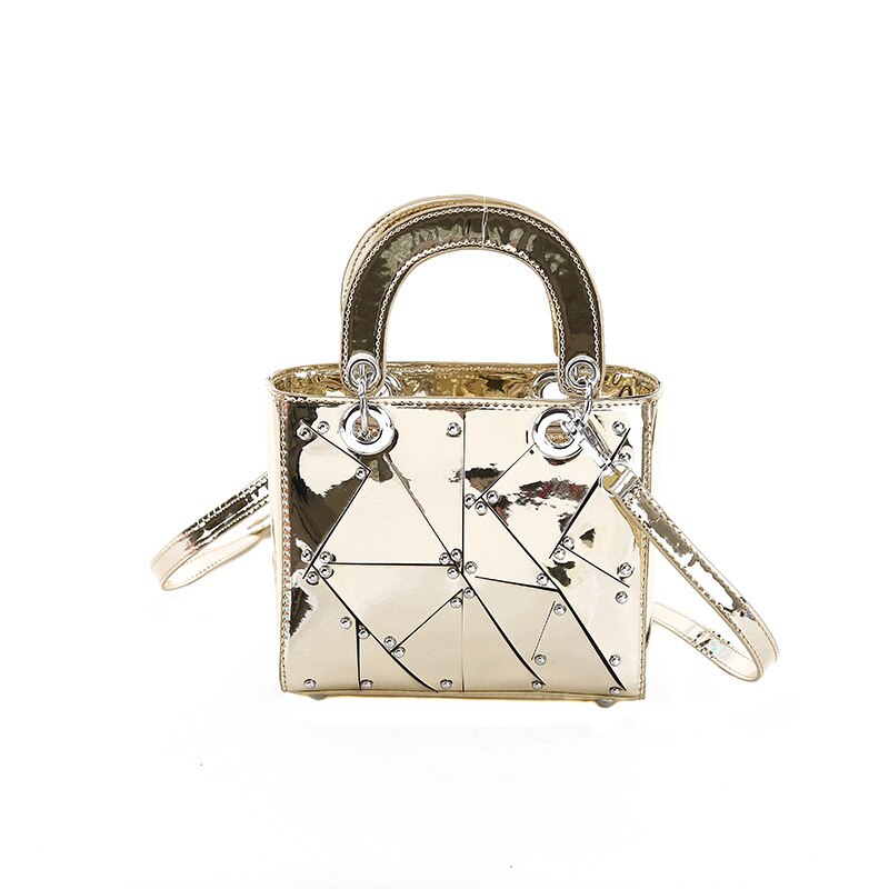 PU Leather Shoulder Bag - Solid Pattern - Zipper Closure - Single Strap - Fashion Style