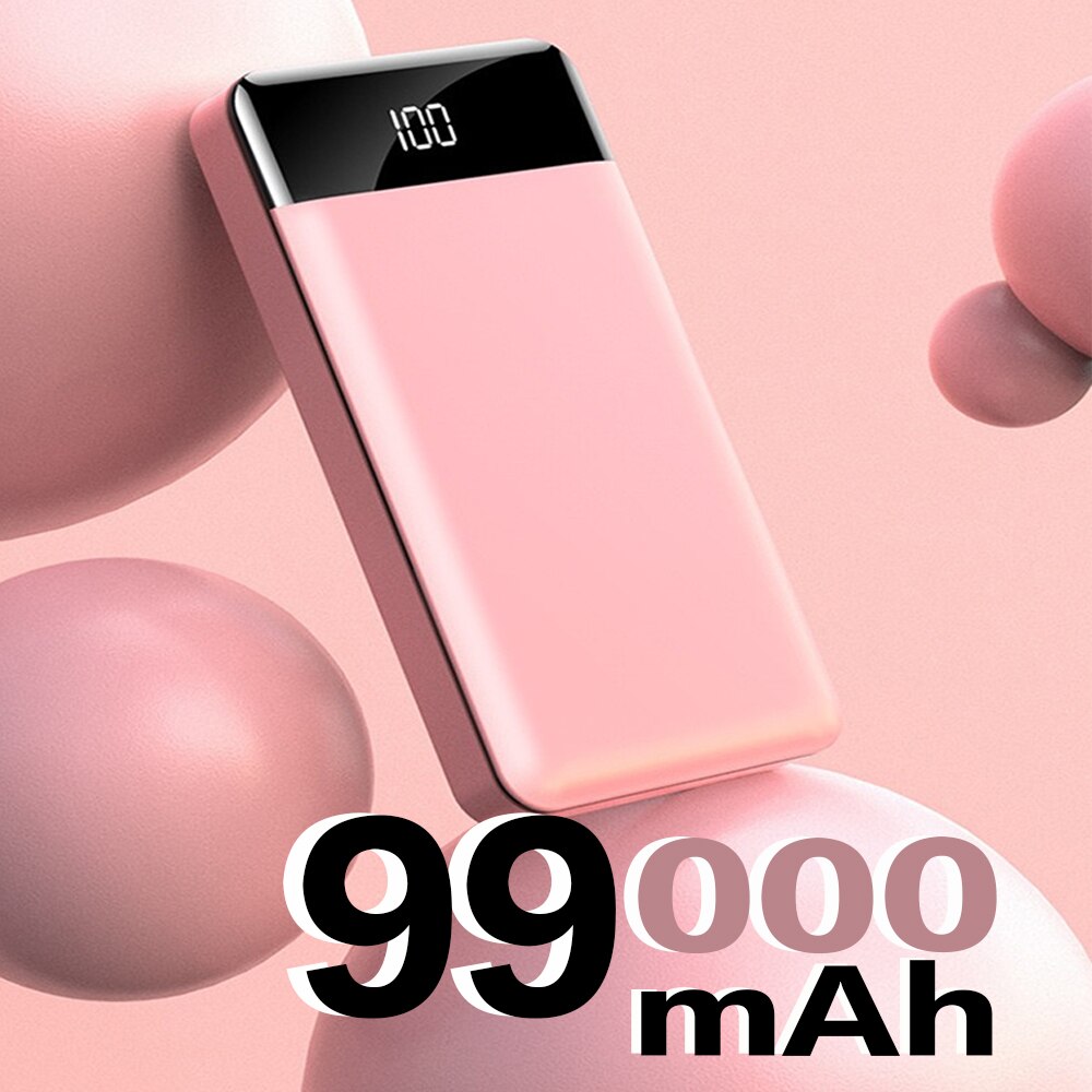 Power Bank 99000 MAh Fast Charging PD Power Bank For iPad Laptop External Battery For iPhone Samsung Xiaomi Phone
