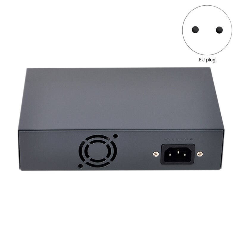 PSE108EX V2.0 104W 8 Port Poe Plus 2 Uplink Met Extender Functie IEEE802.3Af/At Netwerk Poe Schakelaar (eu Plug)