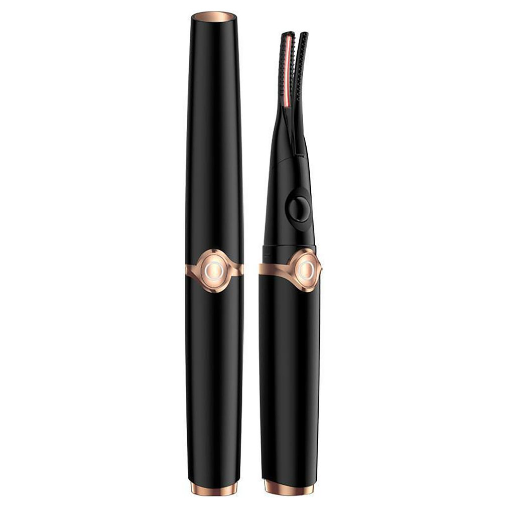 Rizador de pestañas 2 en 1 con calefacción de doble cara, rizador de pestañas eléctrico recargable con 3 engranajes, herramientas de maquillaje de belleza de ojos