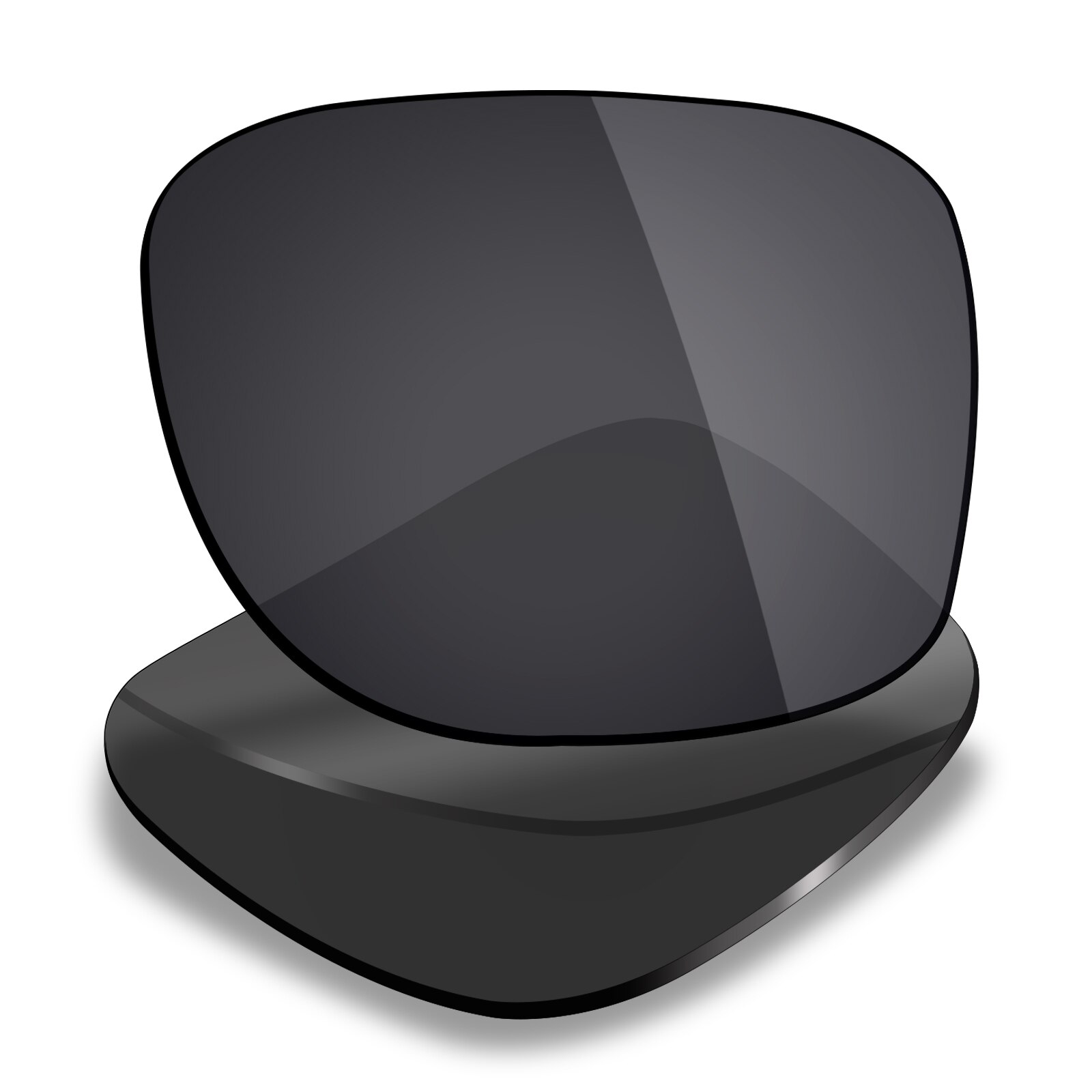 Mryok polariserade ersättningslinser för oakley sliver r  oo9342 solglasögonglas (endast linser) - alternativ: Smyg svart