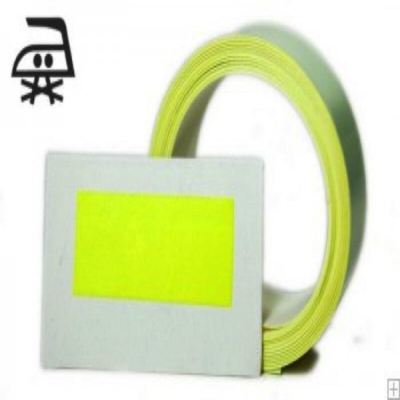Nastro termosaldabile (con ferro da stiro) giallo fluorescente 25mm x 2 MT