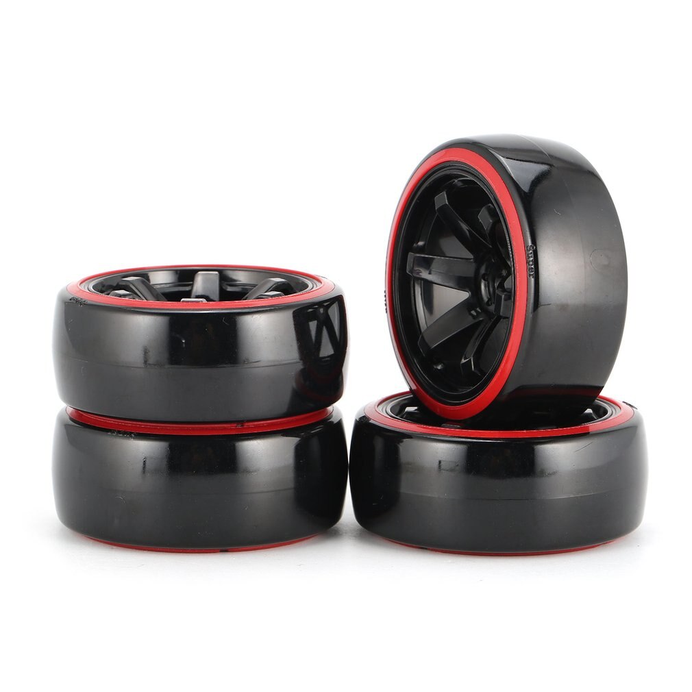 Austar Ax 4 Stuks 64Mm Hard Plastic Velg Tyre Wiel Voor 1/10 Rc Drift Auto Model Hsp Hpi component Rc Model Speelgoed Band Onderdelen