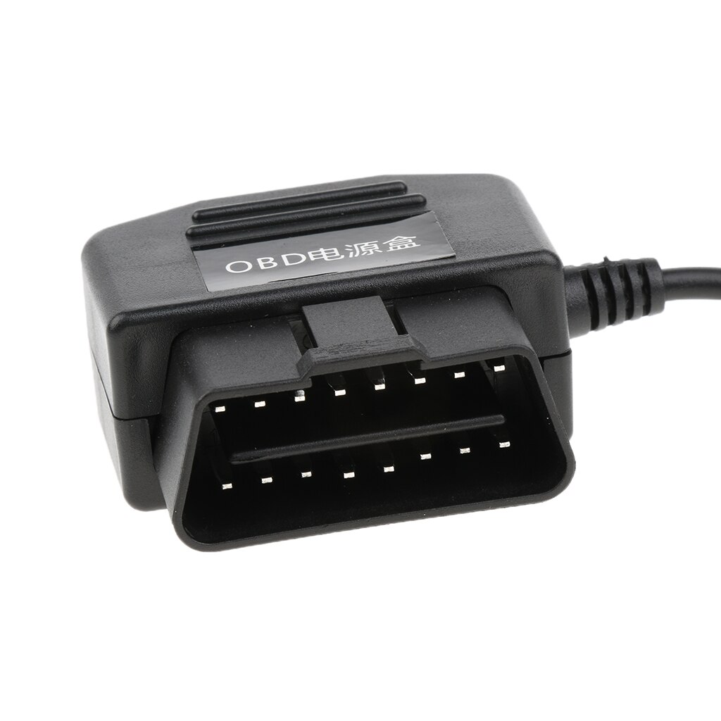 12V/36V to 5V/2A Car Dash Cam Hardwire Kit Micro USB Right Head OBD Step Down Cable DVR GPS 3.5 Meters