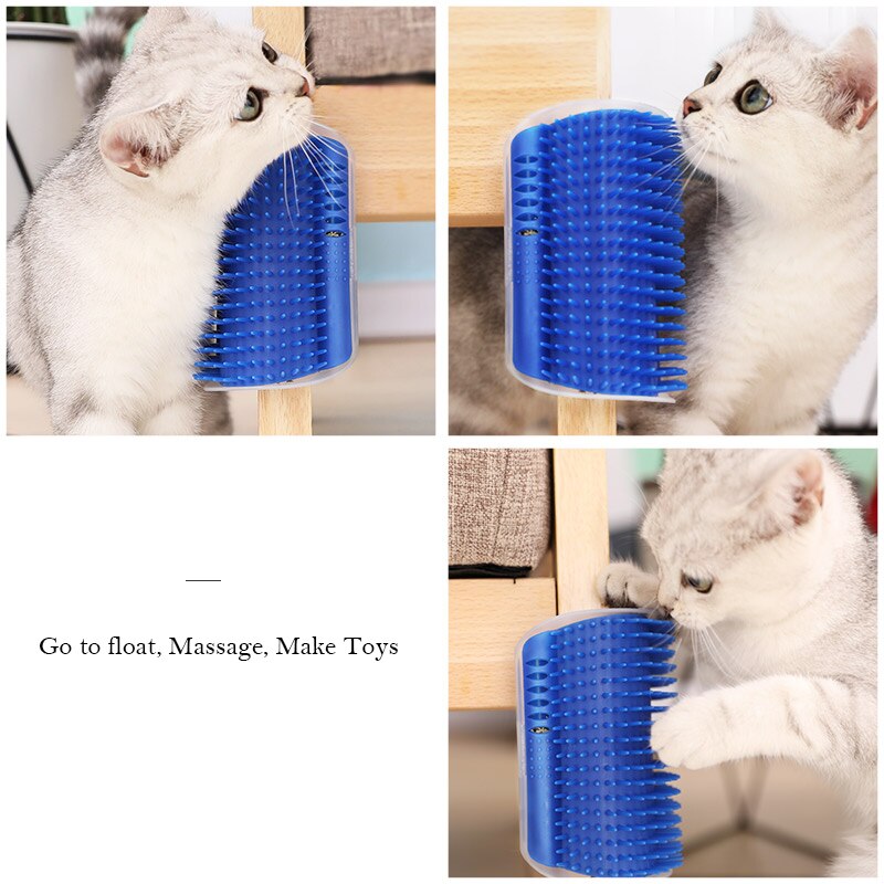 Gato de autoaseo para perros y gatos, herramienta de aseo del gato, cepillo para quitar el pelo, peine para gatos, dispositivo de masaje de recorte de pelo