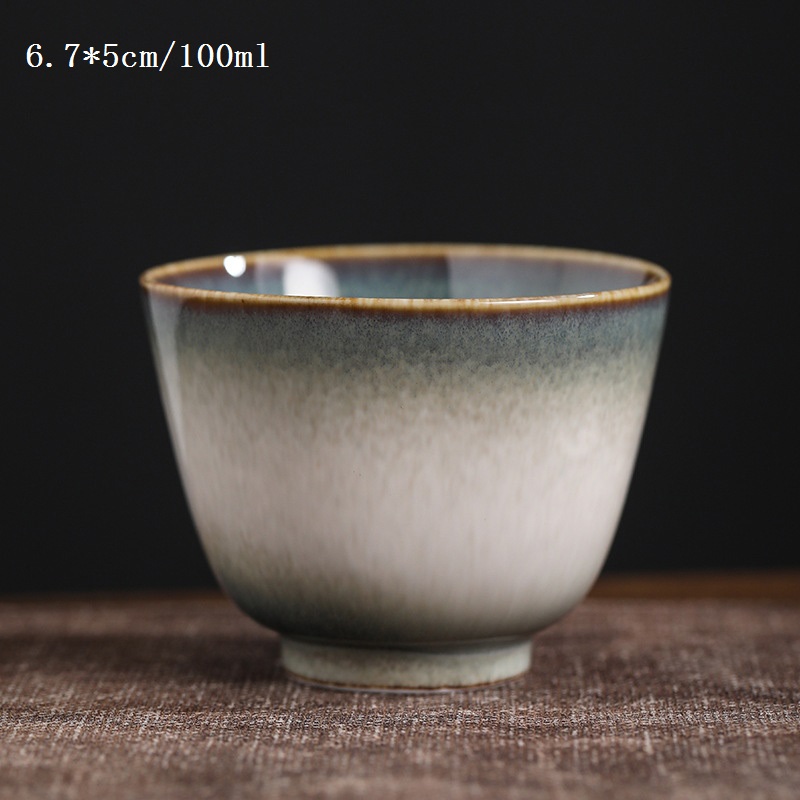 90/100/120 ml Chinese Retro Style Kiln random texture Ceramic tea cup Coffee cup Chinese porcelain: 4