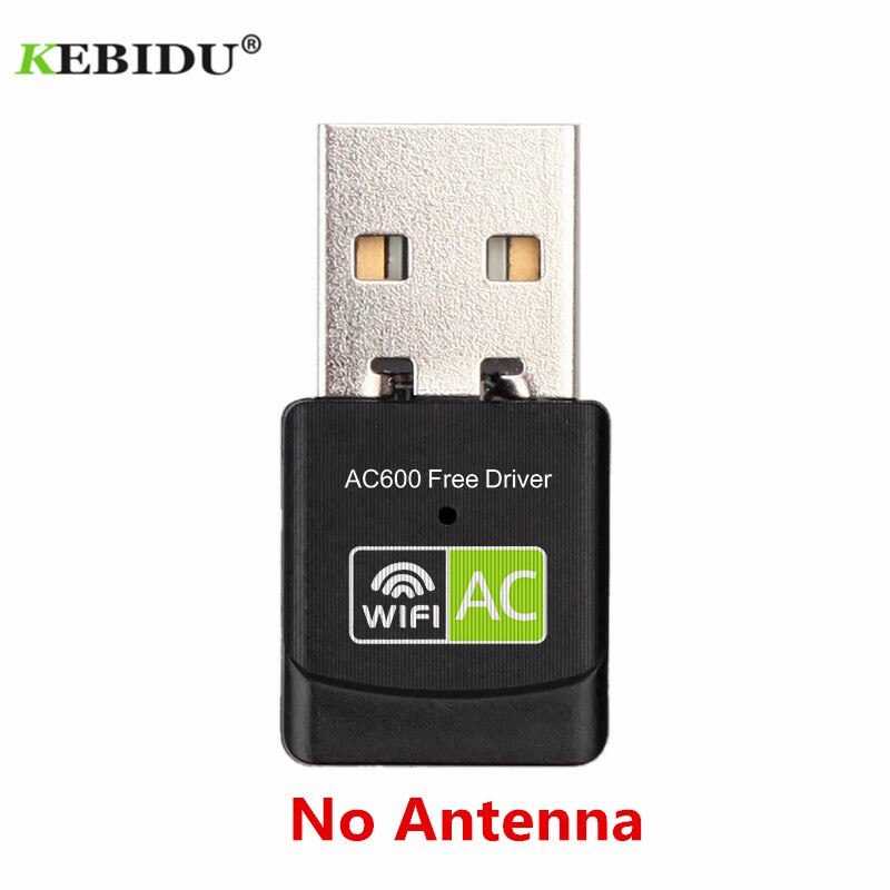 Kebidu 600Mbps Dual Band 2.4G + 5Ghz Gratis Driver Usb Wifi Adapter Wifi Antenne Wifi Dongle Laptop pc Ontvanger RTL8811CU: WHITE