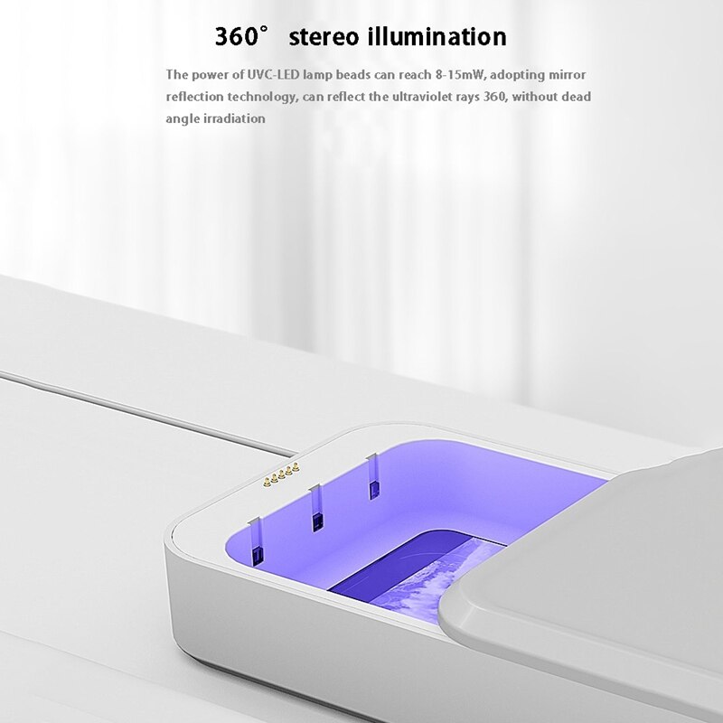 Draadloos Opladen Uv Cleaning Box Handige Draadloze Opladen Cleaning Box Voor Elektronische Kantoor Producten