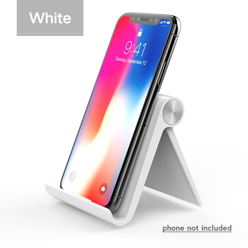 Ugreen Support de téléphone Support Mobile Smartphone Support de tablette pour iPhone bureau Support de téléphone Portable Support Portable Support Mobile: ABS White for Phone