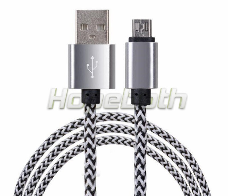 5v 2a micro cabo usb náilon trançado sincronização cabo de carregamento para samsung galaxy xiaomi telefone 1m 3ft cabo para iphone 10 pçs/lote