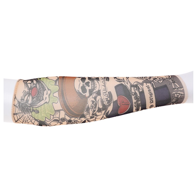 Schedel schorpioen rekbare tijdelijke tatoeage arm mouw kous voor kind
