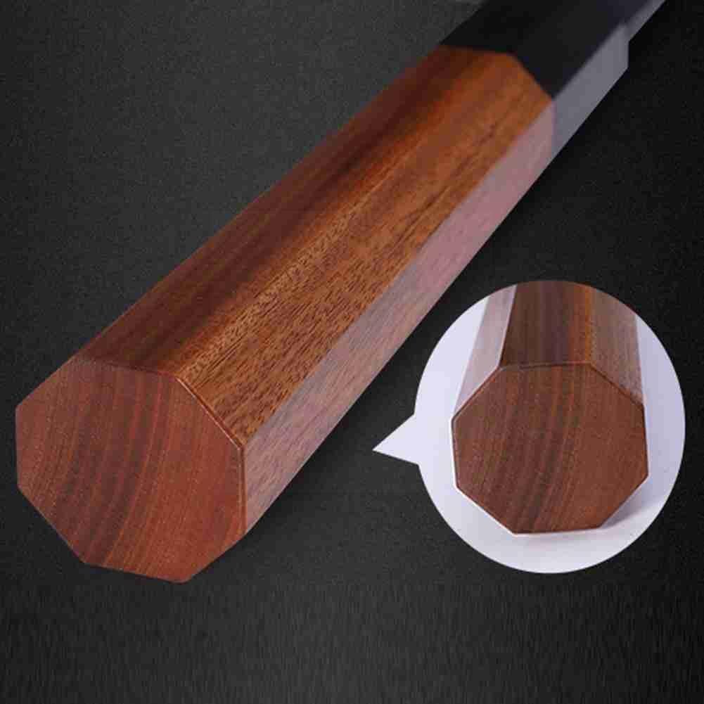 Japanische Kochmesser Griff Diy Küche Messer draussen Afrikanische Eco Einzelheiten Holz Messer Achteckige Freundliche Griff Zubehör I6a1
