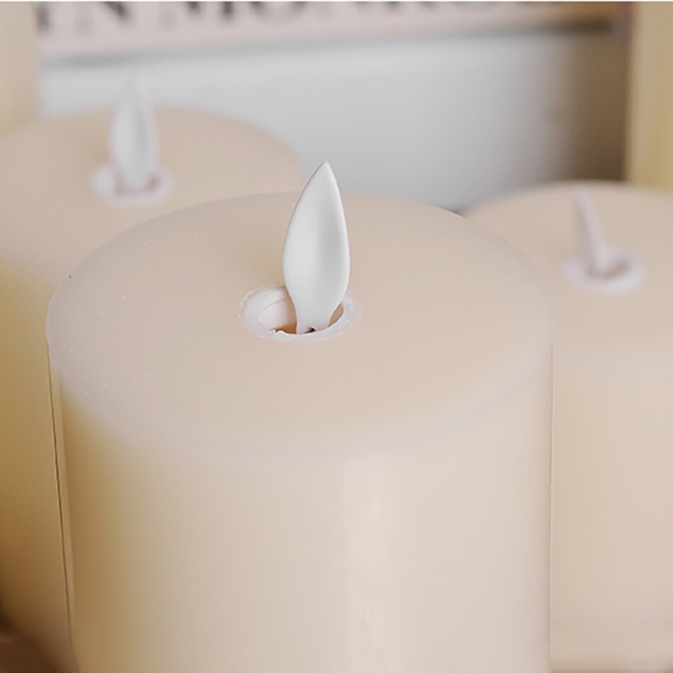 Flameless led candle made by paraffin wax by AA battery party candle light,Children's home room night light,home decor.