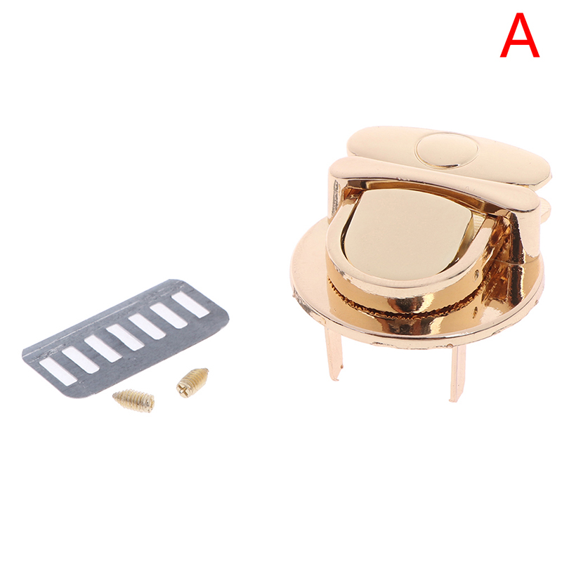 Bag Accessories Round Shape Twist Lock Lock Metal Clasp Turn Lock for DIY Handbag Bag Purse Hardware