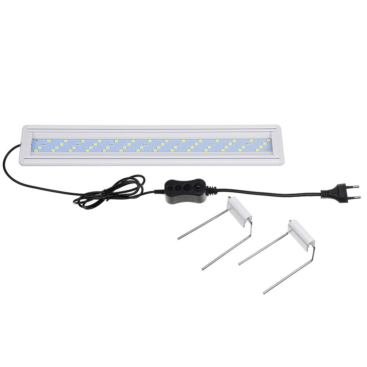 Lámpara para acuario LED para pecera, campana, luz Led para acuario, iluminación con soportes extensibles para pecera de 20-80CM: 40Cm EU PLug
