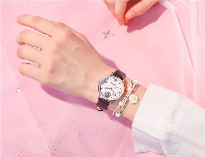 Mooie kinderhorloges eenvoudige jongens- en meisjeshorloges geluksbeer schoolklok 3 atm waterdicht: Wit zwart