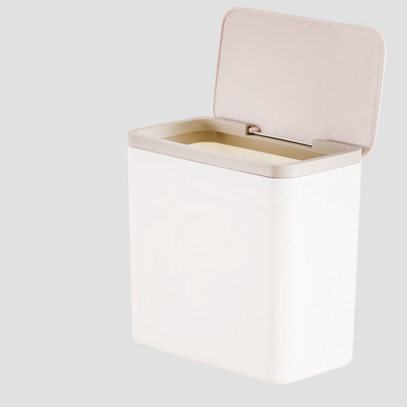 Square Mini Small Waste Bin Desktop Garbage Basket Home Table Plastic Office Supplies Trash Can Dustbin Sundries Barrel Box