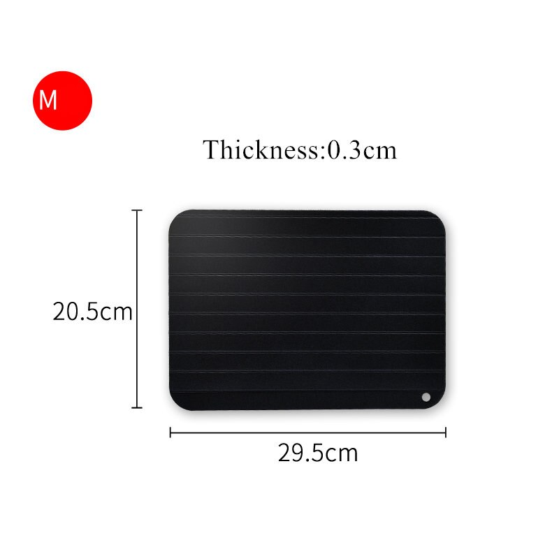 HOUSEEYOU Magic Defrost Tray Thaw Frozen Food Meat Fish In Minutes Home Rapid Defrosting Tray No Electricity Chemicals Microwave: 29.5x20.5x0.3CM