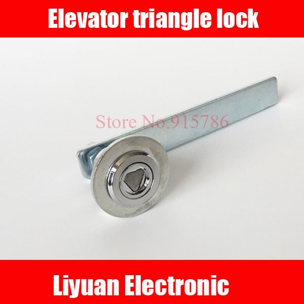 3 stks Lift driehoek lock/lange staaf swing hendel driehoekige lock/hall deurslot/lift accessoires