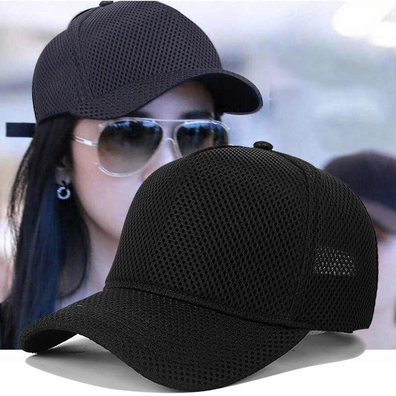 Casquette de Baseball respirante en maille à grosse tête 60-64cm pour hommes et femmes, Section fine, chapeau haut, protection solaire d'extérieur, chapeau en langue de canard