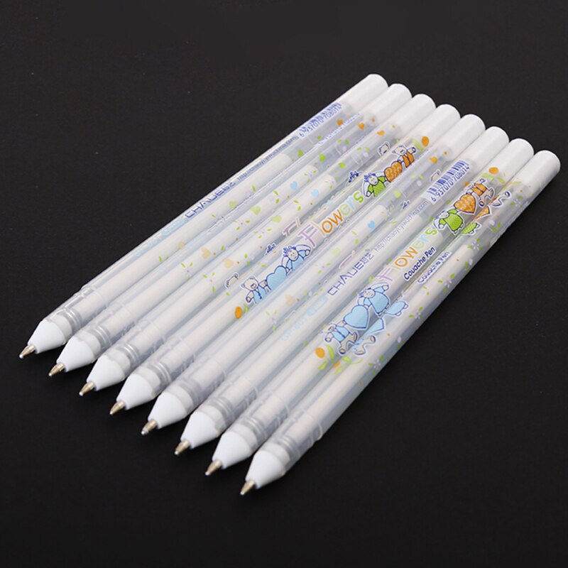 BOLÍGRAFOS DE GEL BLANCO SAKURA SET DE 3