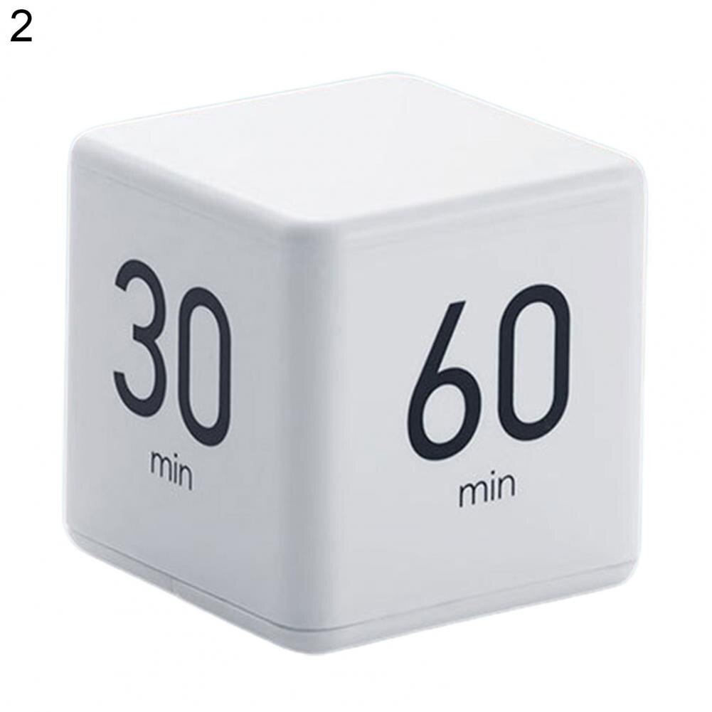 Alarm Clock Digital Display Time Management PP Countdown Homework Study Working Meeting Timer Kitchen Accessories Fitness Yoga: 3060minWhite