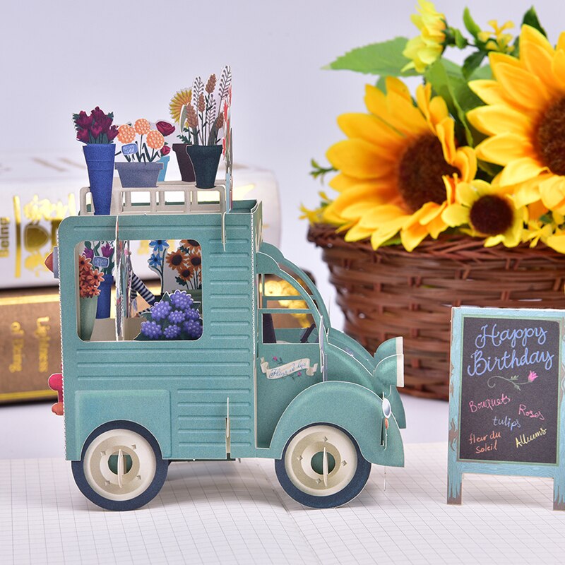3D Pop Up Kaarten Verjaardag Afstudeerders Kaart Vaders Dag Card Souvenirs Levensechte Model Cadeaus Voor Jongen Papa Kids Vader