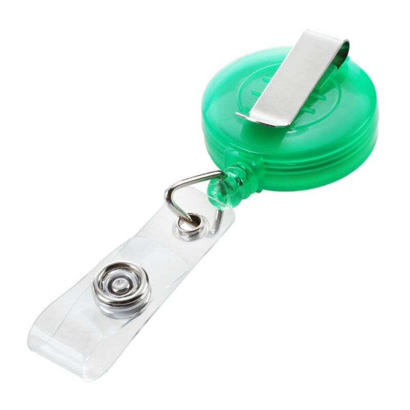 Retractable Skipas Id-kaart Badge Holder Sleutelhanger Reels Met Clip: Green