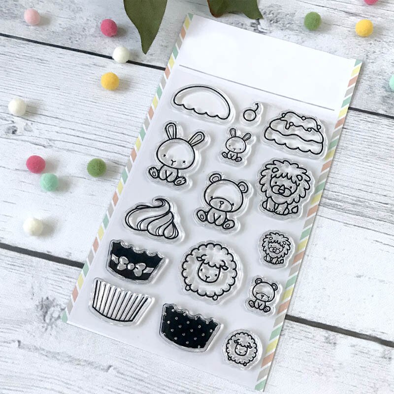 brand Clear stamps set Animal Transparent stamp for DIY Scrapbooking Cards Crafts 06: WW0243A1