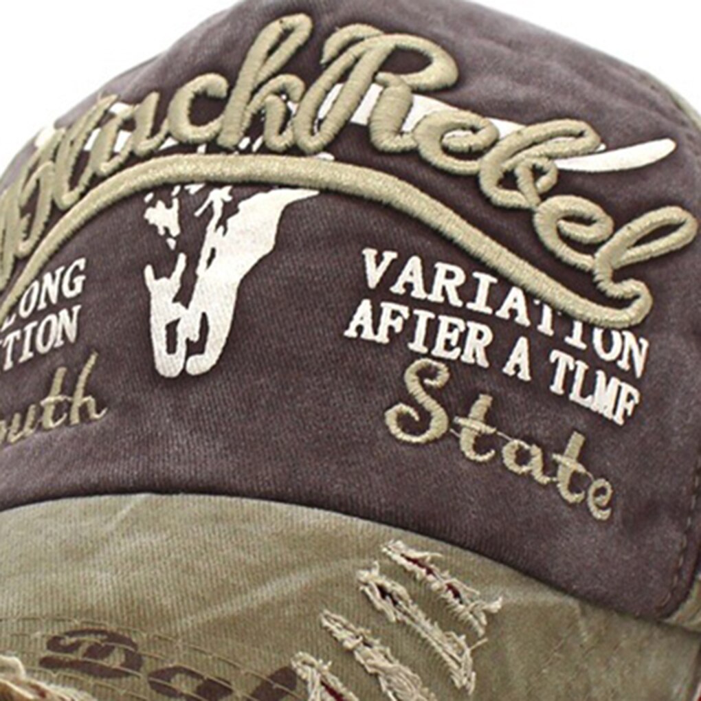 Gorras de béisbol con cierre trasero para hombre y mujer, sombrero de béisbol con Cierre trasero, Estilo Vintage, de lona, sombrero de tela de vaquero, de algodón con letras