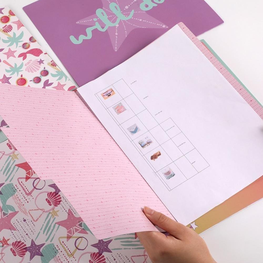 9 pièces A4 papier porte-fichiers séparateur Page Index papier papier protecteur papier dossier protéger Document sac organisateur