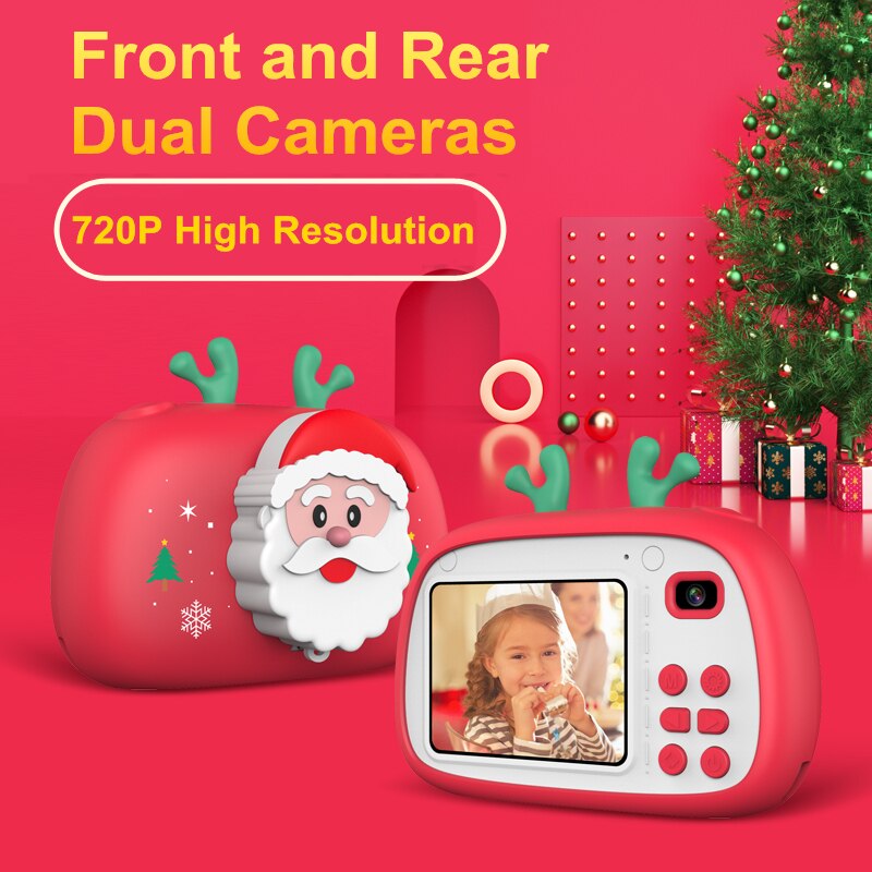 Christmas Limited Edition Child‘s Camera HD Digital Camera Cute Camera Santa Claus 18MP Christmas Toys Child Toys Camera