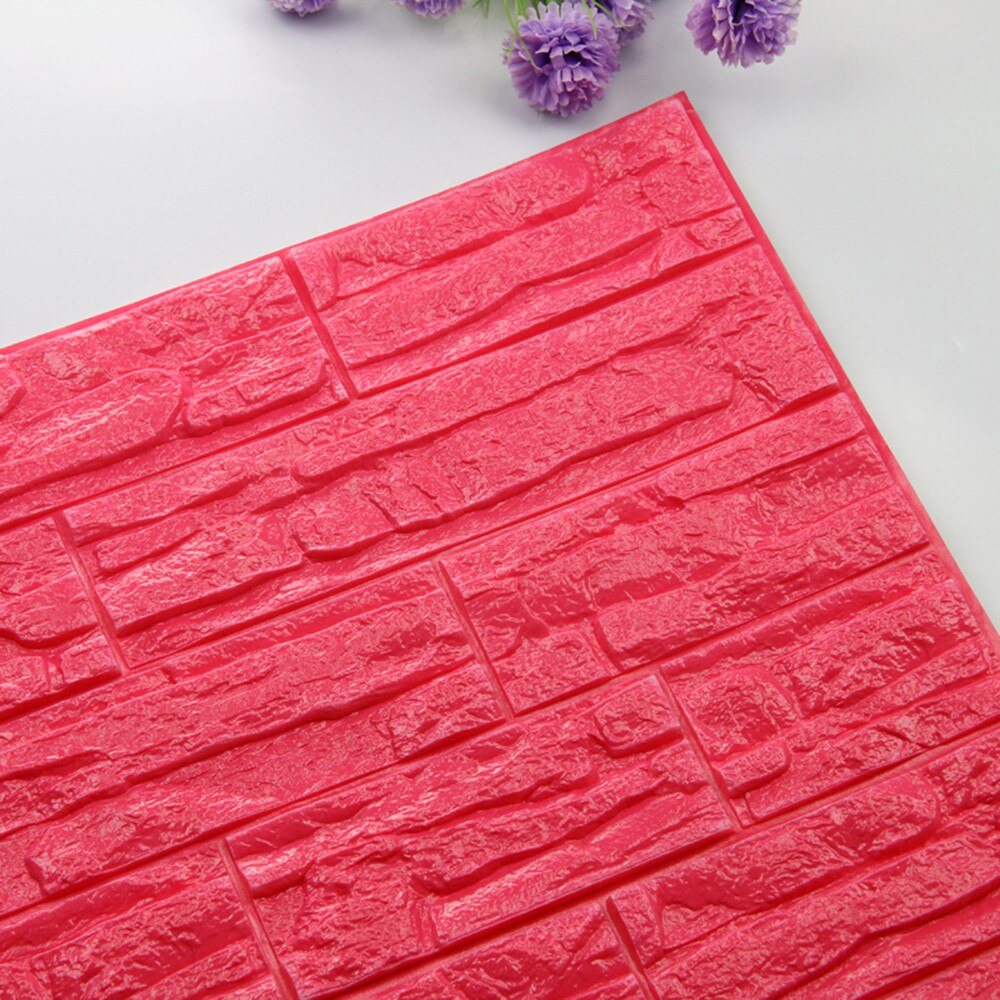 DIY 3D Brick PE Foam Wallpaper Panels Room Decal Stone Decoration Embossed Panels Room Decal Stone Decoration 60cmx30cm#T2