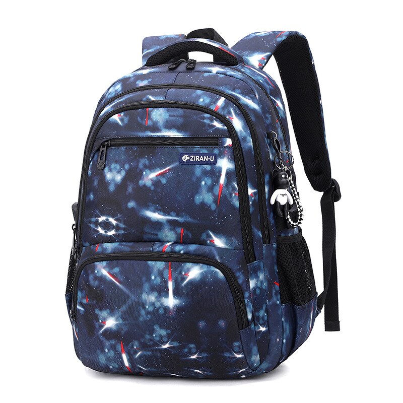 Waterdichte Nylon Schooltassen Voor Kinderen Schooltas Lichtgewicht Rugzak Meisjes Jongens Rugzakken Kids Schooltas Mochila Escolar: deep blue space L