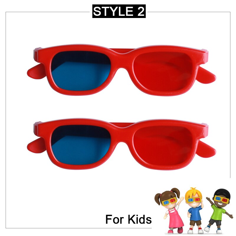 AUN – lunettes 3D rouge-bleu, pour projecteur LED TV 4K 1080P, boîte de cinéma DL02